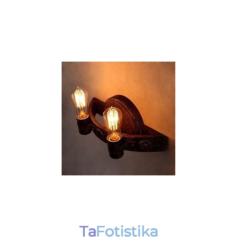 Μεταλλικό φωτιστικό τοίχου Vintage Industrial Creative Personality σε στυλ σοφίτας για το μπαρ του καφέ Φουαγιέ Διακοσμητικός φωτισμός τοίχου