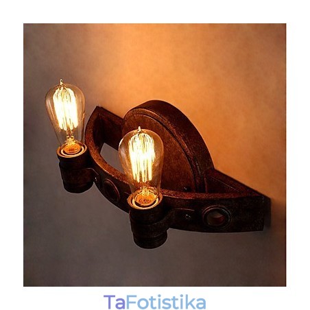 Μεταλλικό φωτιστικό τοίχου Vintage Industrial Creative Personality σε στυλ σοφίτας για το μπαρ του καφέ Φουαγιέ Διακοσμητικός φωτισμός τοίχου Μεταλλικό φωτιστικό τοίχου Vintage Industrial Creative Personality σε στυλ σοφίτας για το μπαρ του καφέ Φουαγιέ Διακοσμητικός φωτισμός τοίχου