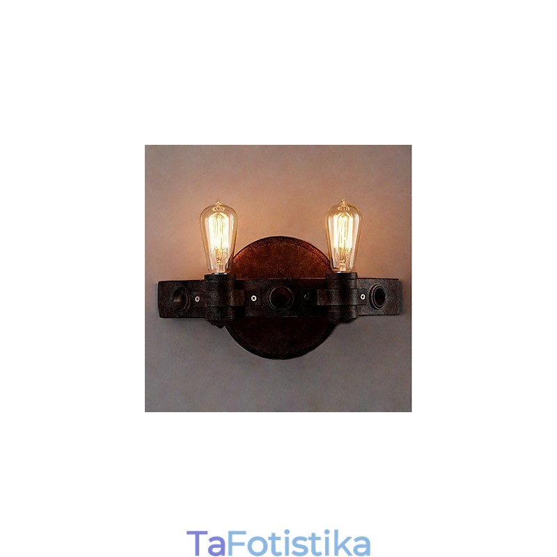 Μεταλλικό φωτιστικό τοίχου Vintage Industrial Creative Personality σε στυλ σοφίτας για το μπαρ του καφέ Φουαγιέ Διακοσμητικός φωτισμός τοίχου