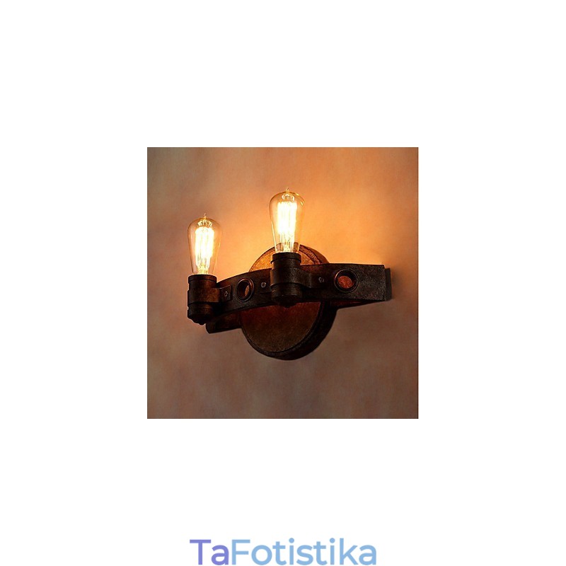 Μεταλλικό φωτιστικό τοίχου Vintage Industrial Creative Personality σε στυλ σοφίτας για το μπαρ του καφέ Φουαγιέ Διακοσμητικός φωτισμός τοίχου