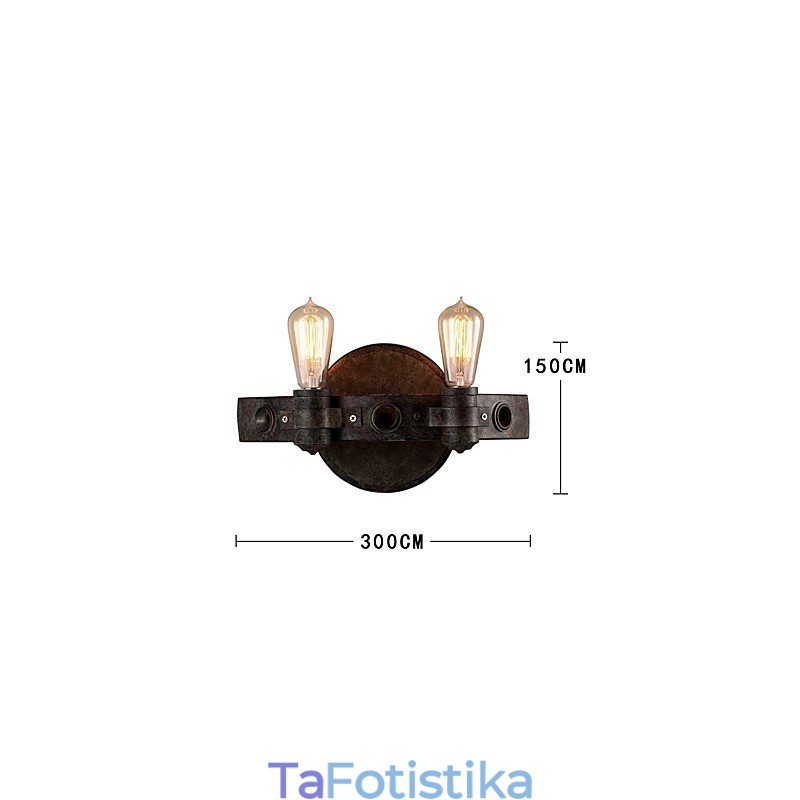 Μεταλλικό φωτιστικό τοίχου Vintage Industrial Creative Personality σε στυλ σοφίτας για το μπαρ του καφέ Φουαγιέ Διακοσμητικός φωτισμός τοίχου
