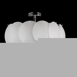 3 Light Glass Πολυέλαιος Μοντέρνο Κρεμαστό Φωτιστικό Οικογένεια