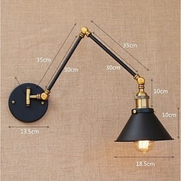 Vintage Country Electroplated χαρακτηριστικό για Mini Style Swing Arm Eye Protection Downlight Swing Arm Lights