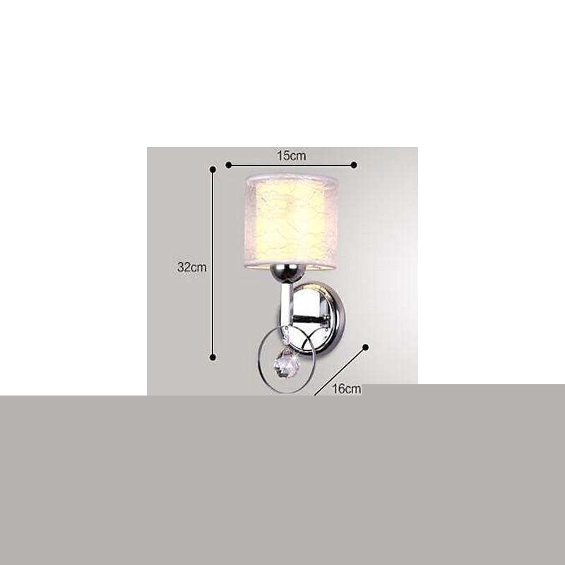 Crystal Modern Contemporary Electroplated Feature Uplight Απλίκες τοίχου Φωτιστικό τοίχου