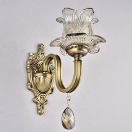 Rustic Lodge Brass Χαρακτηριστικό για Mini Style Uplight Απλίκες τοίχου Φωτιστικό τοίχου