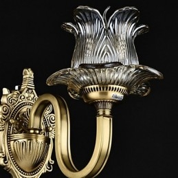 Rustic Lodge Brass Χαρακτηριστικό για Mini Style Uplight Απλίκες τοίχου Φωτιστικό τοίχου