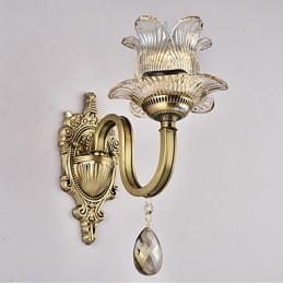 Rustic Lodge Brass Χαρακτηριστικό για Mini Style Uplight Απλίκες τοίχου Φωτιστικό τοίχου