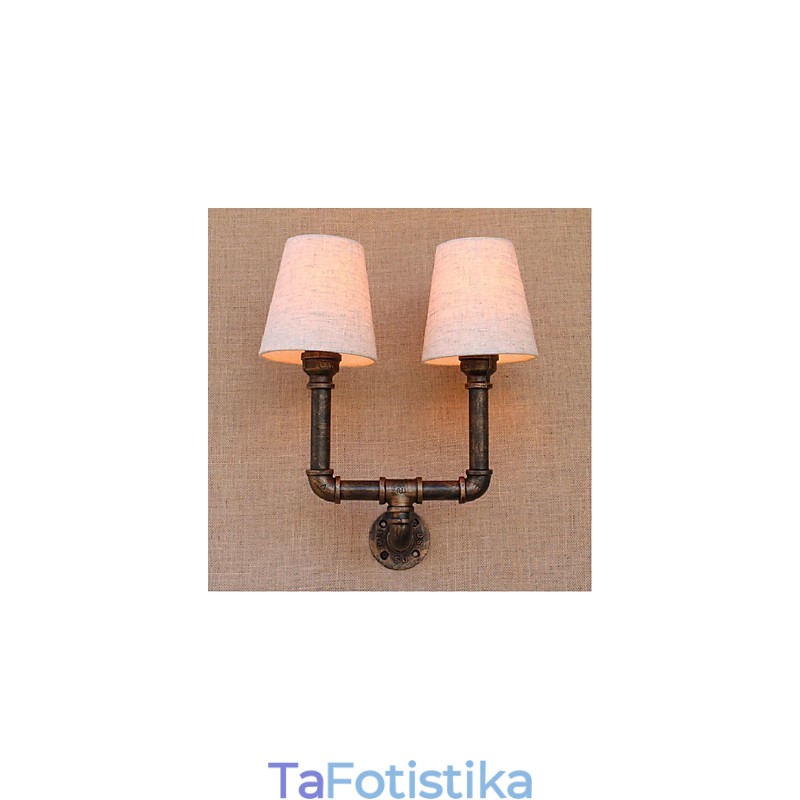 Rustic Lodge Brass Χαρακτηριστικό για Απλίκες Τοίχου Περιβάλλοντος Φωτιστικό τοίχου