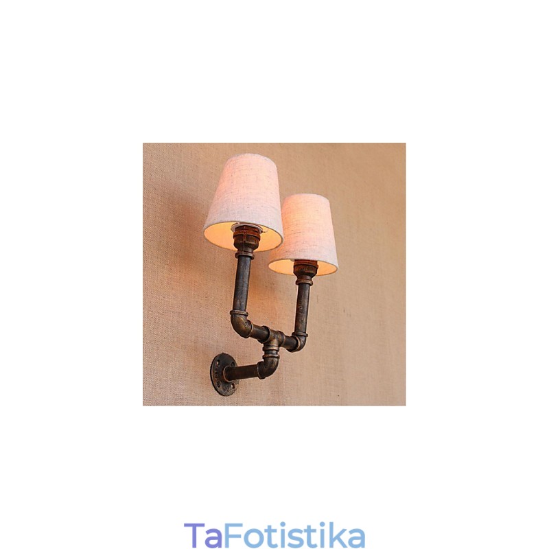 Rustic Lodge Brass Χαρακτηριστικό για Απλίκες Τοίχου Περιβάλλοντος Φωτιστικό τοίχου