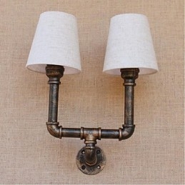 Rustic Lodge Brass Χαρακτηριστικό για Απλίκες Τοίχου Περιβάλλοντος Φωτιστικό τοίχου