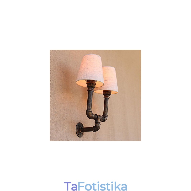 Rustic Lodge Brass Χαρακτηριστικό για Απλίκες Τοίχου Περιβάλλοντος Φωτιστικό τοίχου