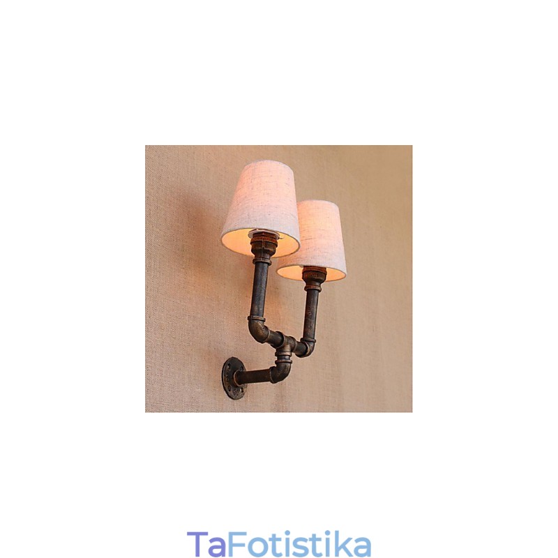 Rustic Lodge Brass Χαρακτηριστικό για Απλίκες Τοίχου Περιβάλλοντος Φωτιστικό τοίχου