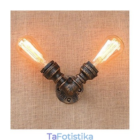 Nostalgia Simple Water Pipe Διακοσμητικό Μικρό Επιτοίχιο Φωτιστικό τοίχου Nostalgia Simple Water Pipe Διακοσμητικό Μικρό Επιτοίχιο Φωτιστικό τοίχου