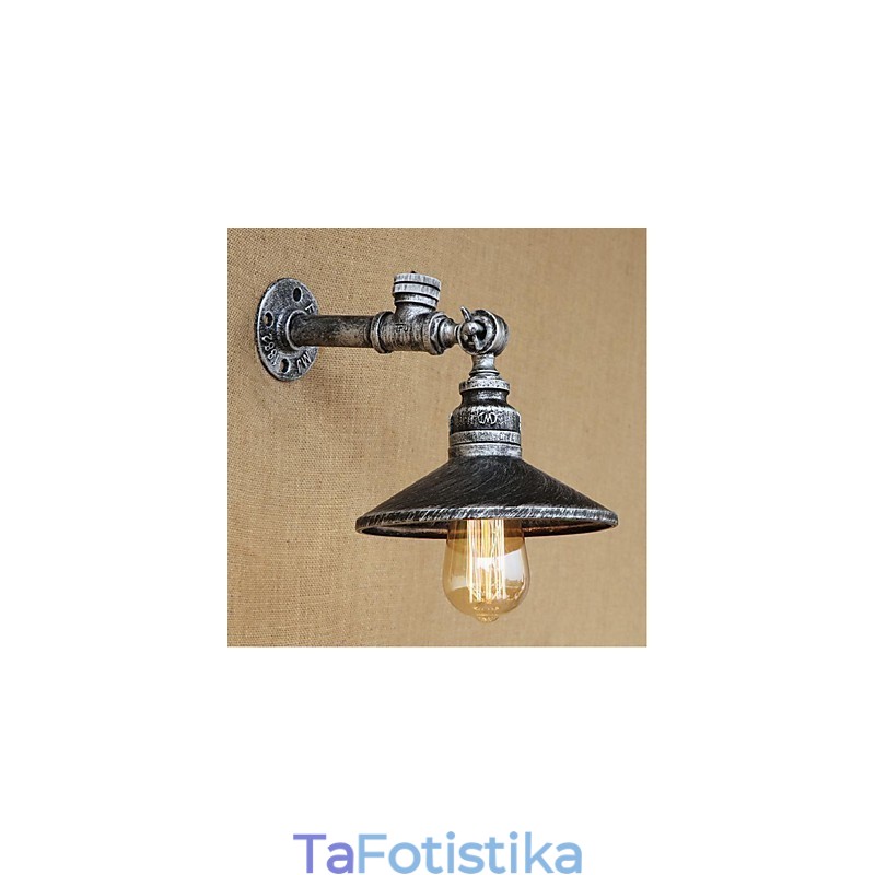 Ρουστίκ Lodge Painting Χαρακτηριστικό για Απλίκες τοίχου Ambient Light Ασημί τοίχου