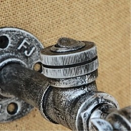 Ρουστίκ Lodge Painting Χαρακτηριστικό για Απλίκες τοίχου Ambient Light Ασημί τοίχου