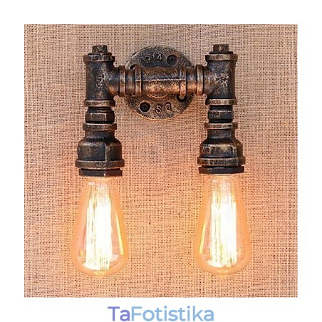 Nostalgia Simple Water Pipe Διακοσμητικό Μικρό Επιτοίχιο Φωτιστικό τοίχου Nostalgia Simple Water Pipe Διακοσμητικό Μικρό Επιτοίχιο Φωτιστικό τοίχου