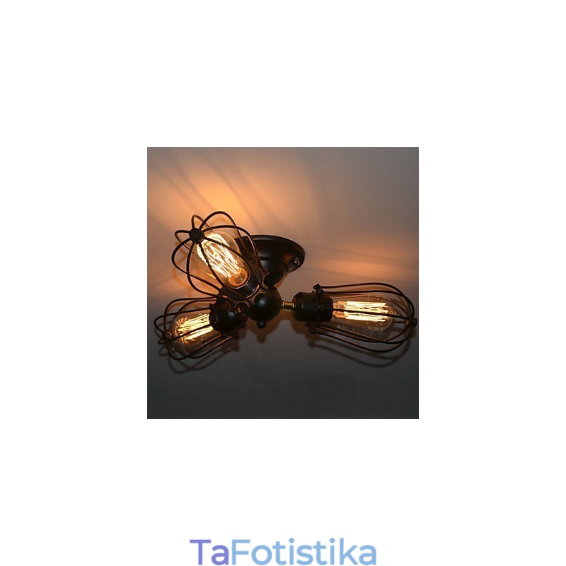 Παραδοσιακό κλασικό vintage ύφος ζωγραφικής με μεταλλικό χωνευτό στήριγμα