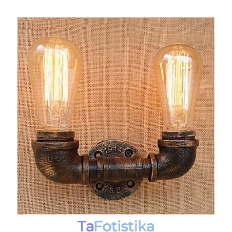 Nostalgia Simple Water Pipe Διακοσμητικό Μικρό Επιτοίχιο Φωτιστικό τοίχου Nostalgia Simple Water Pipe Διακοσμητικό Μικρό Επιτοίχιο Φωτιστικό τοίχου