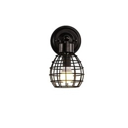 Ρετρό Φωτιστικά τοίχου Pipe Simple Loft Black Birdcage Μεταλλική τραπεζαρία Κουζίνα Μπαρ Καφέ Διακόσμηση φωτισμού
