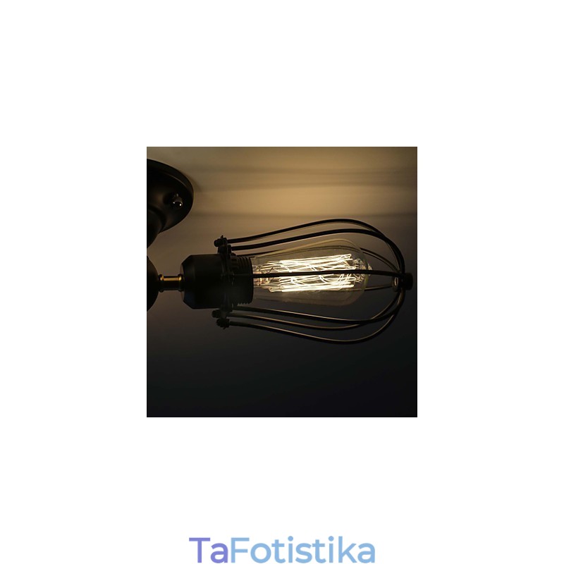 Παραδοσιακό κλασικό vintage ύφος ζωγραφικής με μεταλλικό χωνευτό στήριγμα