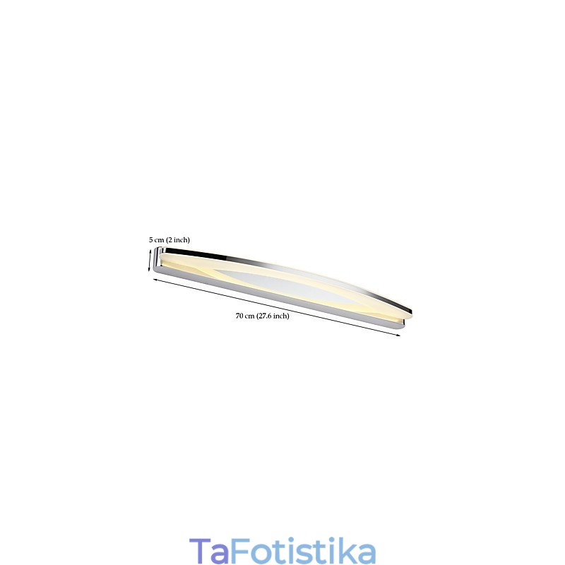 Μοντέρνο, μοντέρνο χαρακτηριστικό Chrome για φωτισμό μπάνιου περιβάλλοντος φωτισμού τοίχου