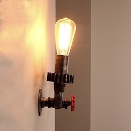 2 Heads Vintage Industrial Μεταλλικά Φωτιστικά Τοίχου Εστιατορίου Cafe Bar Διακοσμητικός φωτισμός