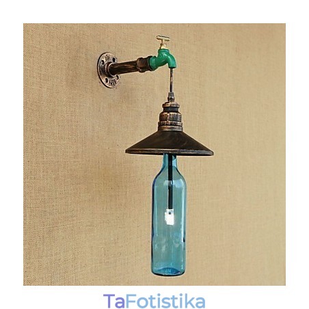 Iron Pipe Retro Bar Διακόσμηση Ξενοδοχείου Pipe Bottle Φωτιστικό τοίχου Iron Pipe Retro Bar Διακόσμηση Ξενοδοχείου Pipe Bottle Φωτιστικό τοίχου