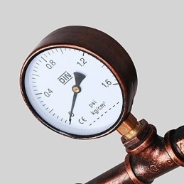 Vintage Industrial Pipe Φωτιστικά τοίχου Ξύλινο τιμόνι σε σχήμα Δημιουργικά περιστρεφόμενα φώτα Εστιατορίου Cafe Bar Διακοσμητικός φωτισμός