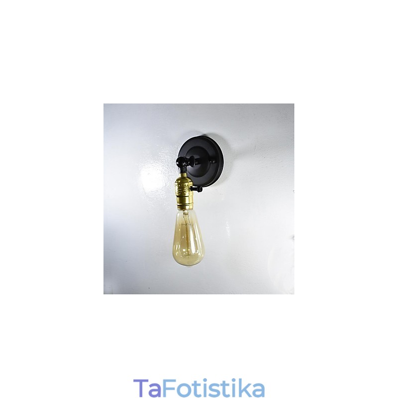 Σιδερένιο Επιτοίχιο Φωτιστικό Μαύρο Απλό Ρετρό Επιτοίχιο Φωτιστικό Μονής Κεφαλής Διακοσμητικό Επιτοίχιο Φωτιστικό Ευρωπαϊκού Στυλ