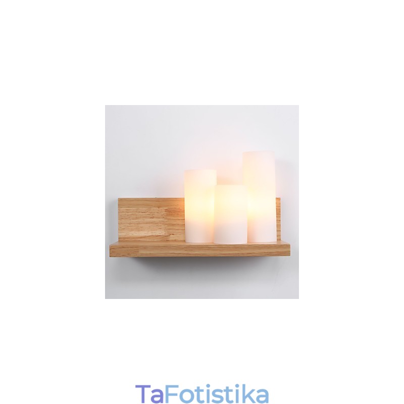 Ξύλινες Απλίκες 3 Φώτα Χώρα