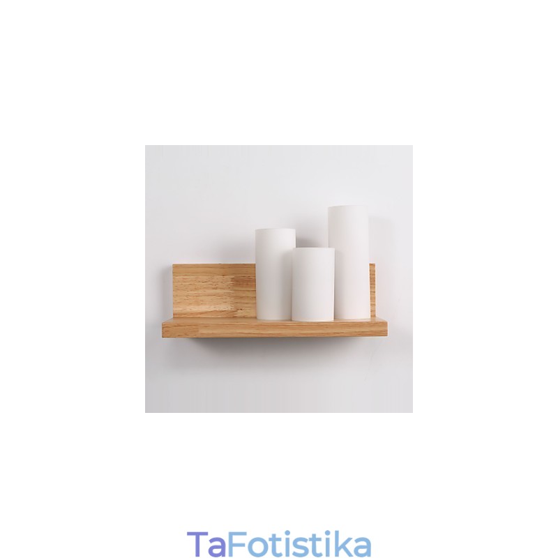Ξύλινες Απλίκες 3 Φώτα Χώρα