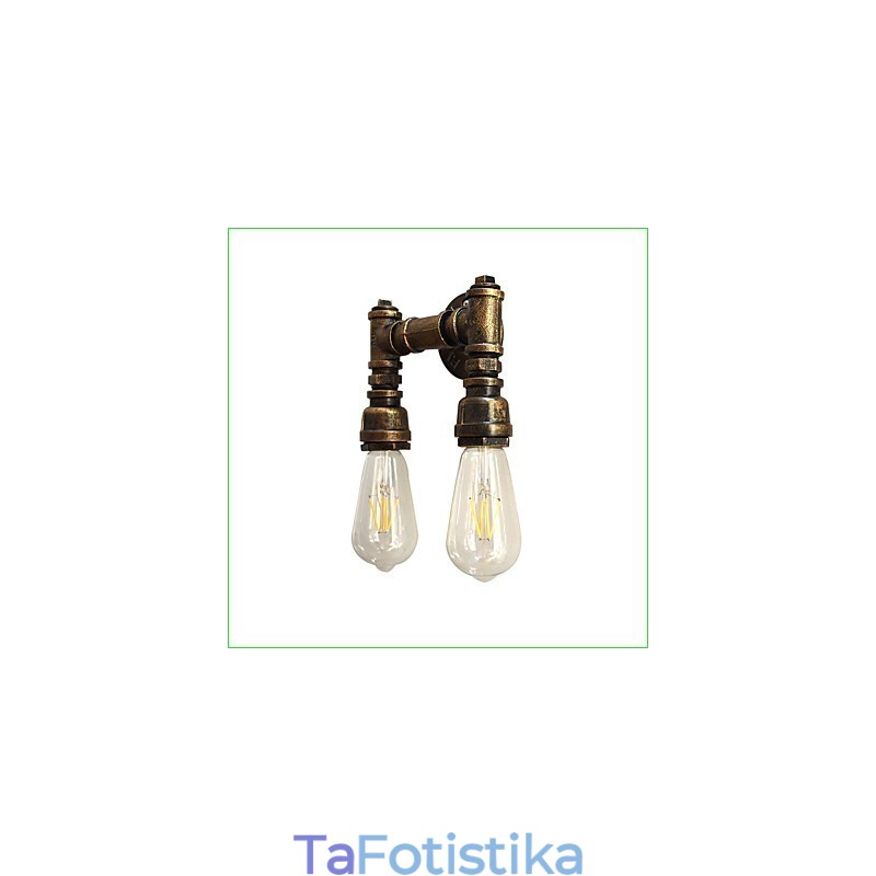 Rustic Lodge Παραδοσιακό Κλασικό Αντίκες Μπρούτζινο Χαρακτηριστικό για Απλίκες Τοίχου Περιβάλλοντος Φωτιστικό τοίχου