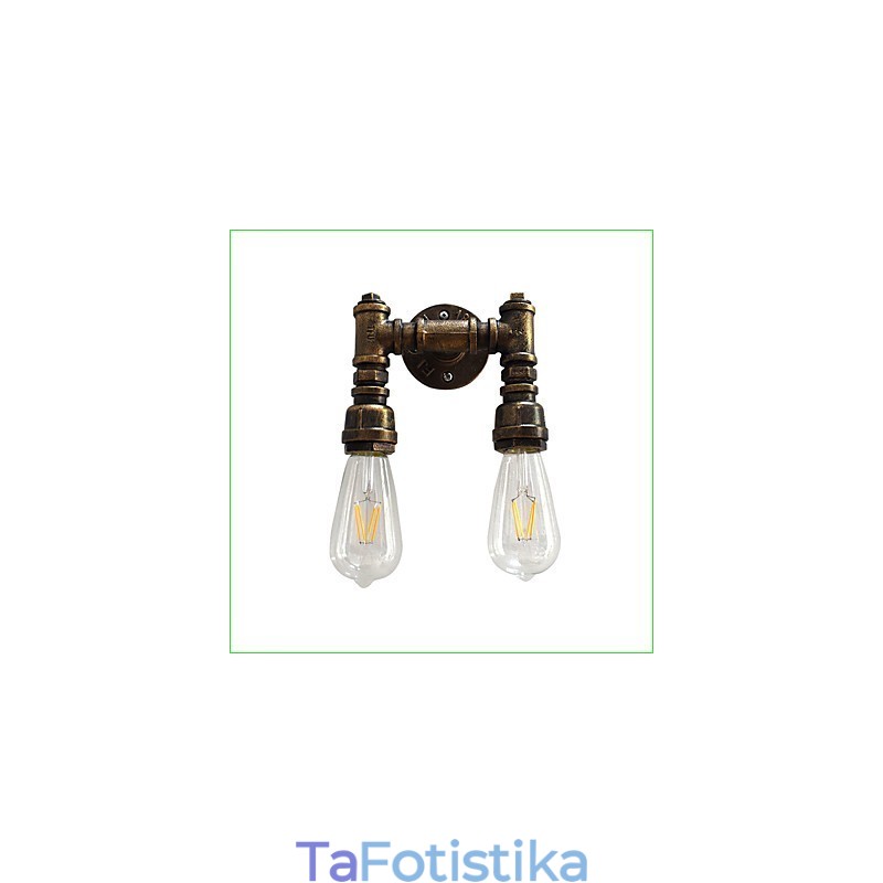 Rustic Lodge Παραδοσιακό Κλασικό Αντίκες Μπρούτζινο Χαρακτηριστικό για Απλίκες Τοίχου Περιβάλλοντος Φωτιστικό τοίχου