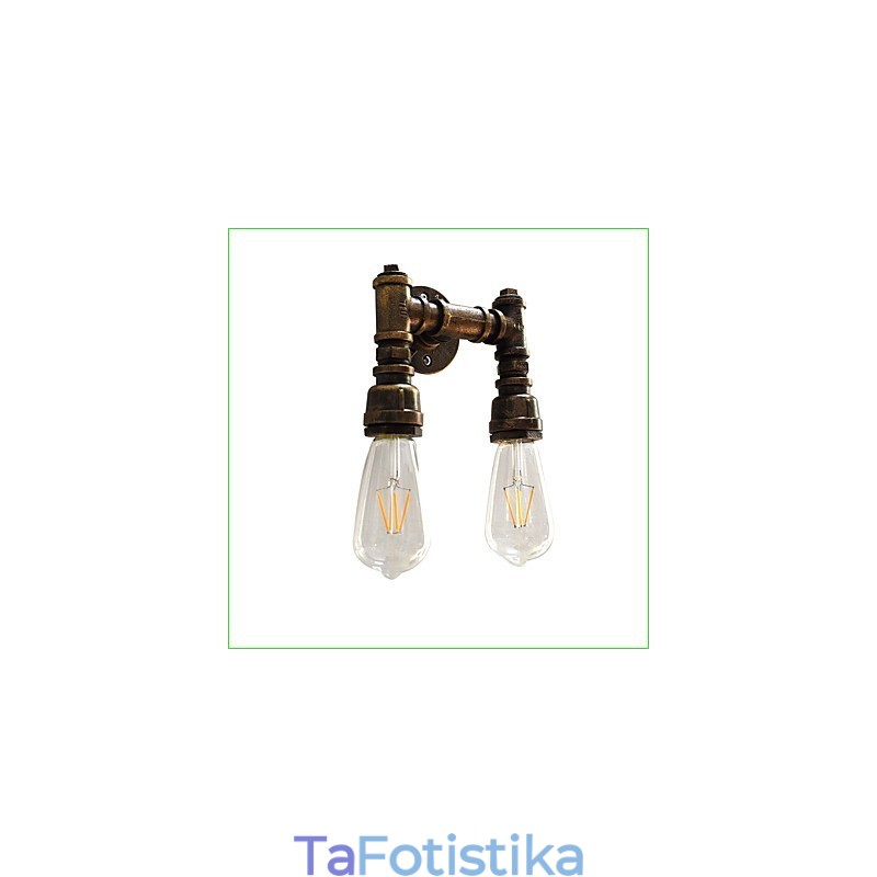 Rustic Lodge Παραδοσιακό Κλασικό Αντίκες Μπρούτζινο Χαρακτηριστικό για Απλίκες Τοίχου Περιβάλλοντος Φωτιστικό τοίχου