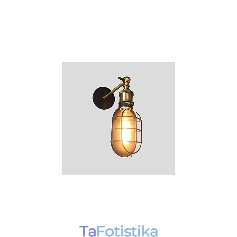 Vintage Μαύρα Μεταλλικά Φωτιστικά Τοίχου Σοφίτα Σαλόνι Τραπεζαρία Διάδρομος Καφέ Μπαρ Μπαρ Επιτοίχιο φωτιστικό