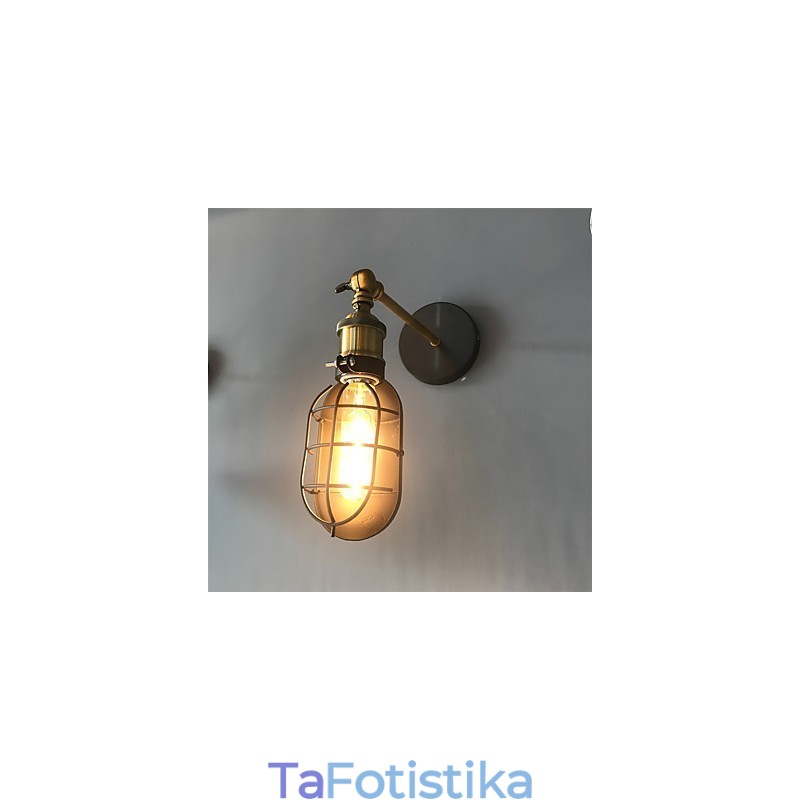 Vintage Μαύρα Μεταλλικά Φωτιστικά Τοίχου Σοφίτα Σαλόνι Τραπεζαρία Διάδρομος Καφέ Μπαρ Μπαρ Επιτοίχιο φωτιστικό