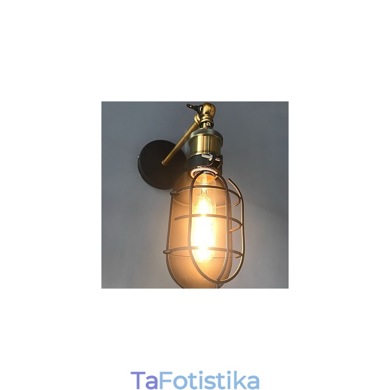 Vintage Μαύρα Μεταλλικά Φωτιστικά Τοίχου Σοφίτα Σαλόνι Τραπεζαρία Διάδρομος Καφέ Μπαρ Μπαρ Επιτοίχιο φωτιστικό