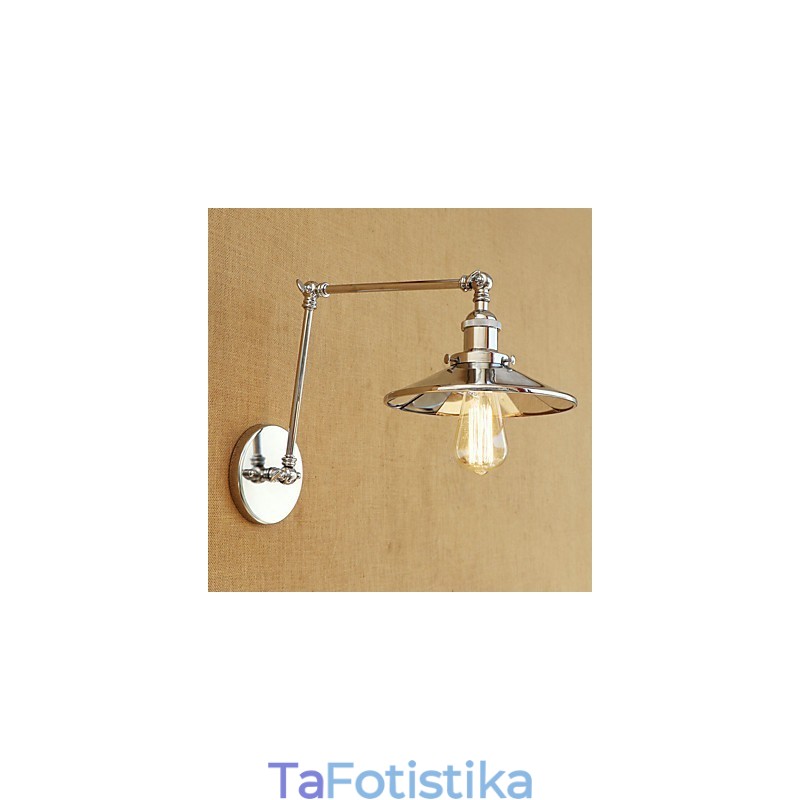 Rustic Lodge Country ρετρό ηλεκτρολυμένο χαρακτηριστικό για Mini Style Swing Arm Ambient Light