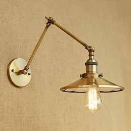 Rustic Lodge Country ρετρό ηλεκτρολυμένο χαρακτηριστικό για Mini Style Swing Arm Ambient Light