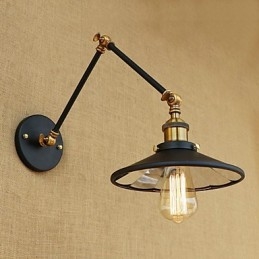 Rustic Lodge Country ρετρό ηλεκτρολυμένο χαρακτηριστικό για Mini Style Swing Arm Ambient Light