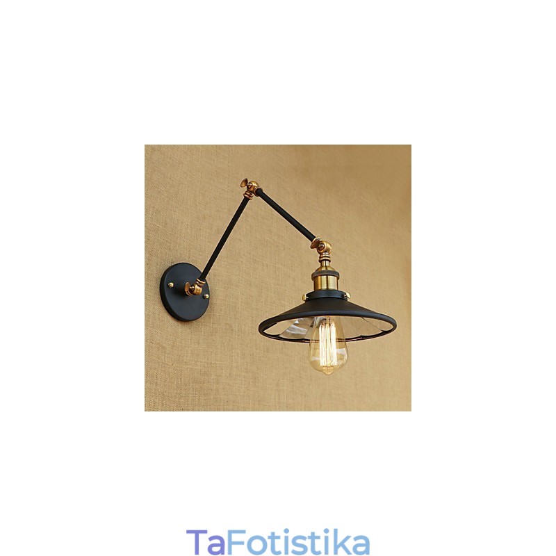 Rustic Lodge Country ρετρό ηλεκτρολυμένο χαρακτηριστικό για Mini Style Swing Arm Ambient Light