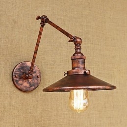 Rustic Lodge Country ρετρό ηλεκτρολυμένο χαρακτηριστικό για Mini Style Swing Arm Ambient Light