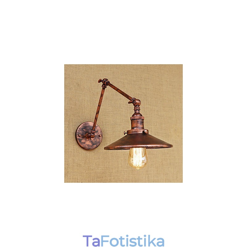 Rustic Lodge Country ρετρό ηλεκτρολυμένο χαρακτηριστικό για Mini Style Swing Arm Ambient Light