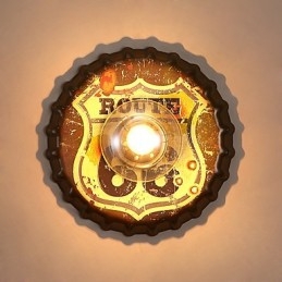 Παραδοσιακό Classic Rustic Lodge Country Painting Χαρακτηριστικό για Mini Style Ambient Light Απλίκες τοίχου Φωτιστικό τοίχου