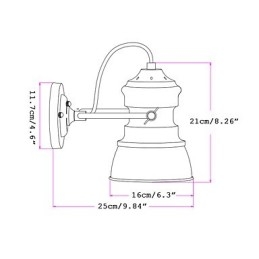Vintage Industrial Lighting Ρετρό Πολυτελές Εσωτερικό Υπνοδωμάτιο Μπαλκόνι Μπαρ Φωτιστικά Διαδρόμου