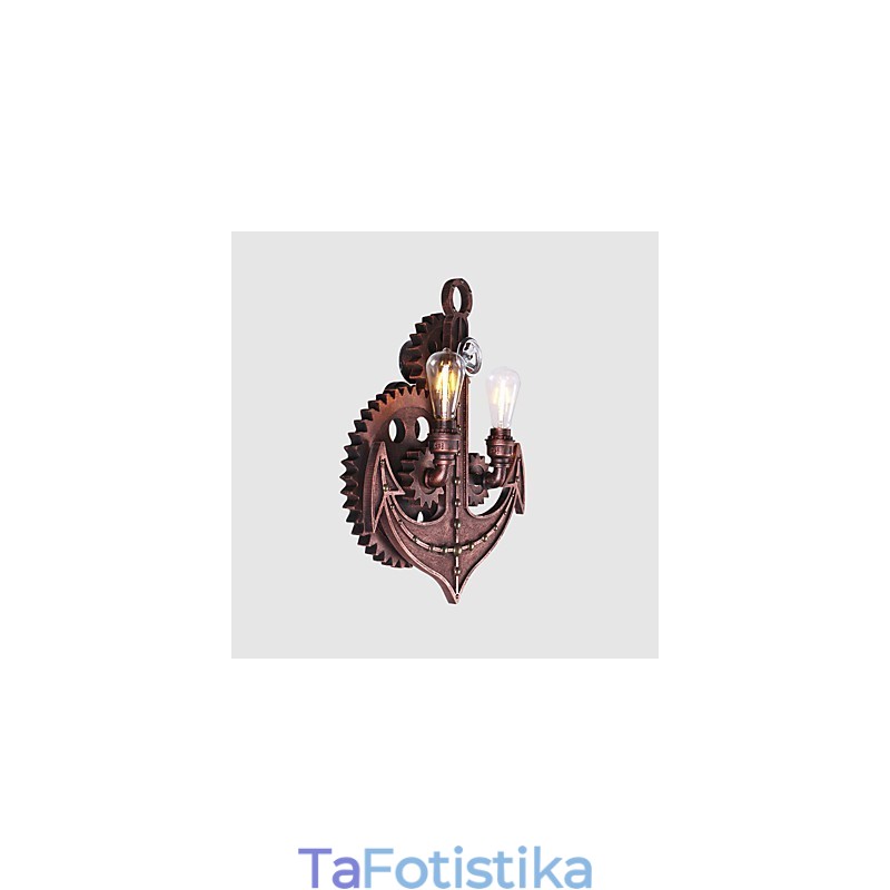 Vintage Βιομηχανικά Φωτιστικά Τοίχου Ξύλινο Γρανάζιο Σχήμα Δημιουργικά περιστρεφόμενα φώτα Εστιατορίου Cafe Bar Διακοσμητικός φωτισμός