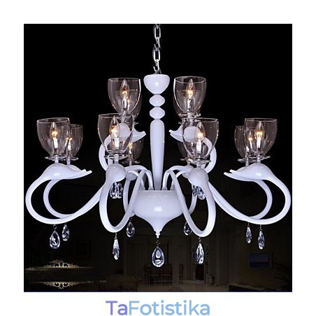 Πολυέλαιος Creative Swan 12 Light Crystal Droplight Individuality European Style Πολυέλαιος Creative Swan 12 Light Crystal Droplight Individuality European Style
