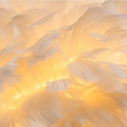 Πουπουλένια Φωτιστικά Τοίχου Μοντέρνο Σύγχρονο Υπνοδωμάτιο Ξενοδοχείο Απλίκες τοίχου E14