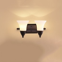 Rustic Lodge Black Oxide Finish Χαρακτηριστικό για προστασία ματιών Απλίκες τοίχου από φως περιβάλλοντος φωτός τοίχου