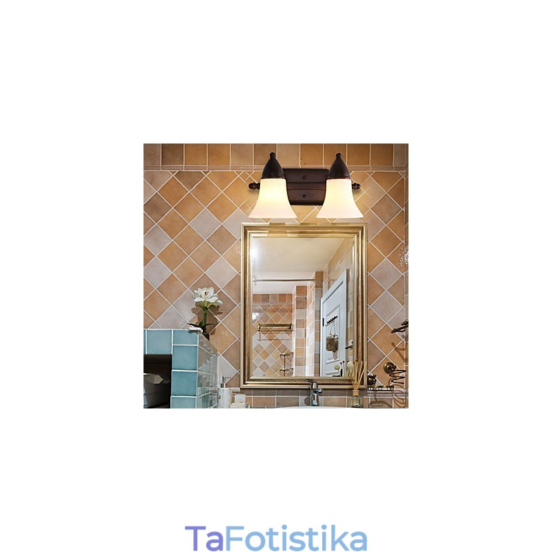 Rustic Lodge Black Oxide Finish Χαρακτηριστικό για προστασία ματιών Απλίκες τοίχου από φως περιβάλλοντος φωτός τοίχου